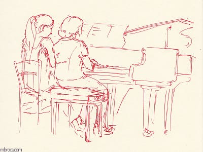 concerts, Deux filles au piano