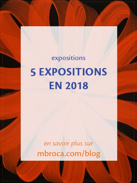 5 expositions en 2018, article de blog de l'artiste M.Broca